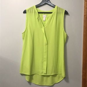 Chico’s Tank size 2 Lime Green